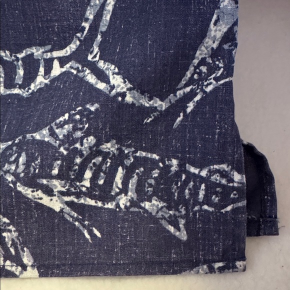 Reyn Spooner Hawaiian Aloha Shirt Blue Striped Marlin Cotton/Poly Sz XL - Picture 6 of 13